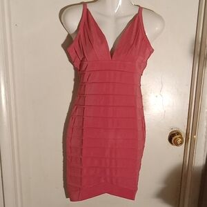 Women's Dress Some Kind Of Pink New With Tags Size 8 Some Stretch